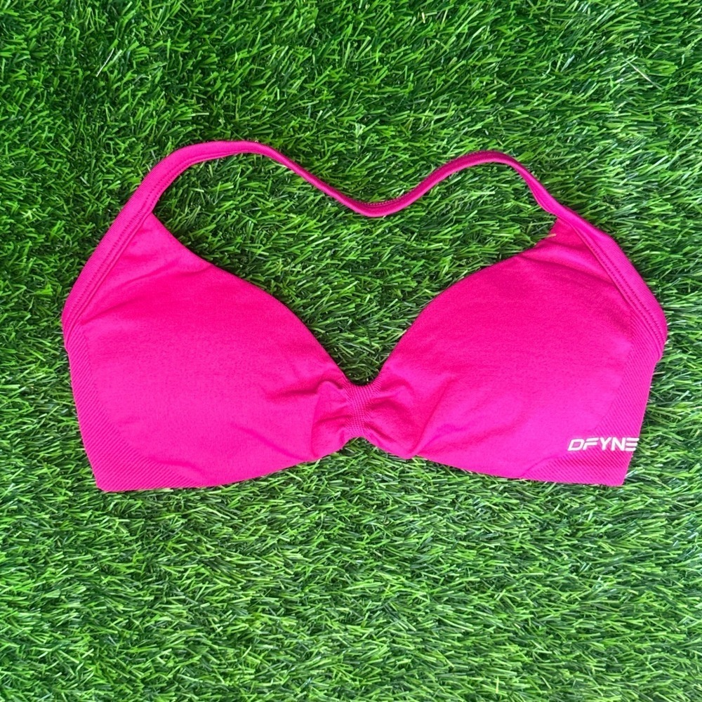 Dfyne impact strappy bra floral pink medium - Picture 1 of 3